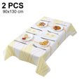thumbnail image 1 of Mantel de PVC impermeable a prueba de aceite, resistente a las manchas, lavable, rectangular o cuadrado, para interiores y exteriores, 2 uds. Ormromra XWJ-A0095-3, 1 of 7