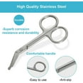 KONWEDA Ostomy Scissors Curved Blunt Tips, Small Scissors for Colostomy
