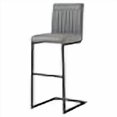 thumbnail image 3 of New Pacific Direct Ronan PU Leather Bar, Set of 2 Bar & Counter Stools, Antique Graphite Gray, 3 of 4