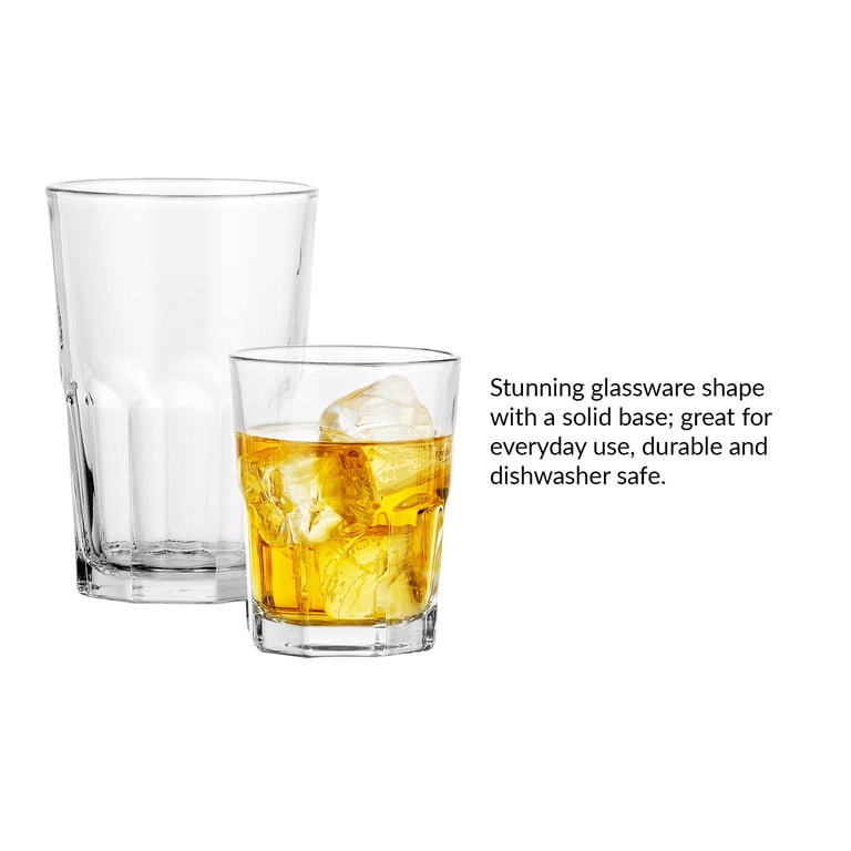 Mainstays 12-Piece Clear Crossplains Drinkware Set photo 3