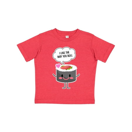 

Inktastic Sushi I Like The Way You Roll Gift Toddler Boy or Toddler Girl T-Shirt