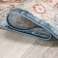 thumbnail image 6 of Rustic Medallion Plush Polypropylene Indoor Area Rug - 5' x 8', Blue by Blue Nile Mills, 6 of 9