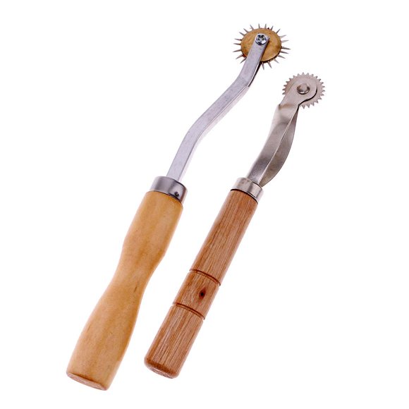 jifeng 2 Pieces Serrate Edge Pattern Tracer Tracing Wheel Sewing Tool for Tailor Crafts