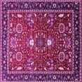 thumbnail image 1 of Ahgly Company Indoor Square Oriental Pink Industrial Area Rugs, 5' Square, 1 of 4