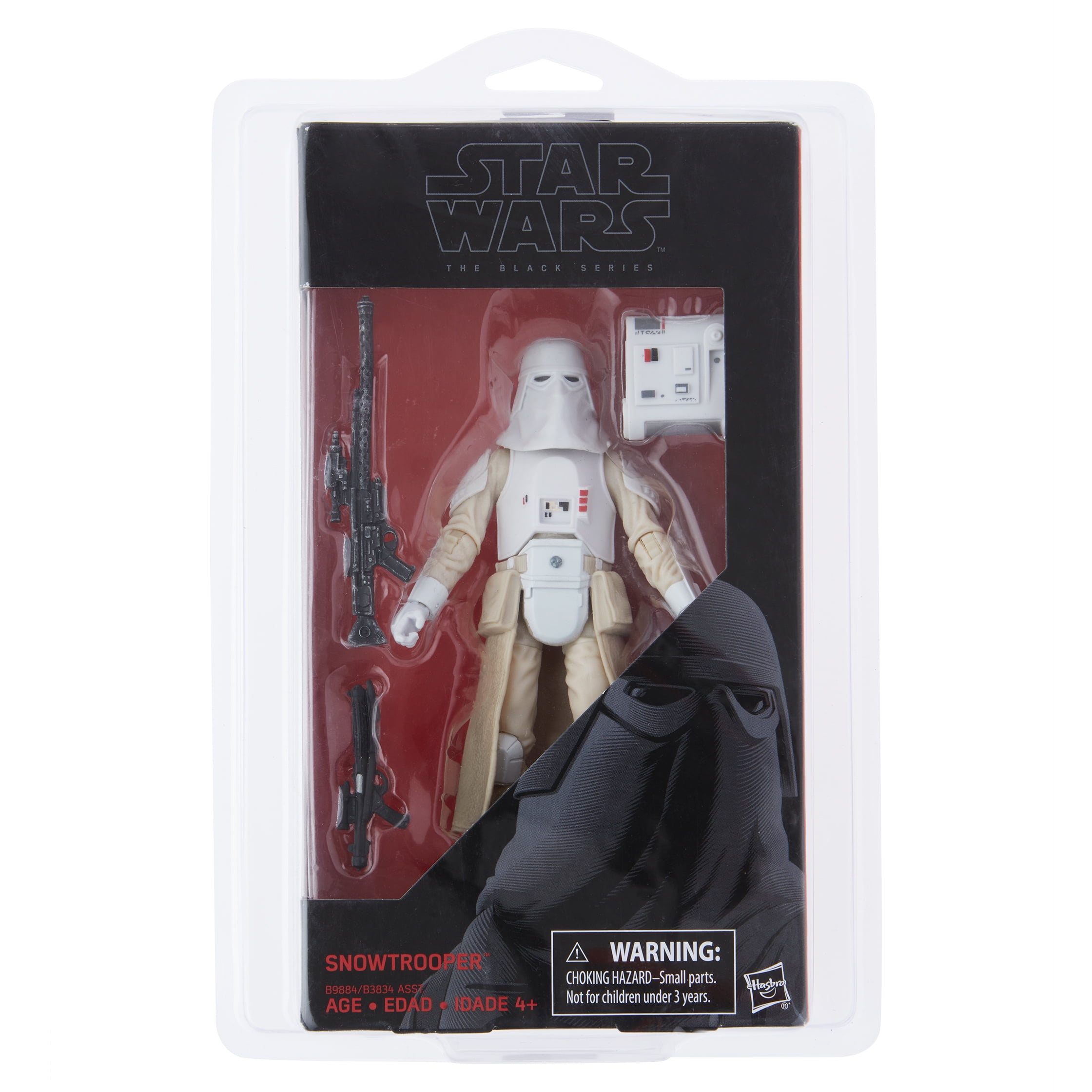 Protech SSSTAR-BLACK Star Case Storage / Display for Star Wars Black Series 6" Standard Size Figures in Red Highlighted Packaging or Black Series Archives Figures, 6.375" W x 9.75" H x 2" D