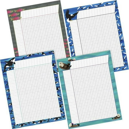 UPC: 0704068005006 | Barker Creek Sea & Sky Incentive Chart Set 17  x 22  Multi-Design 4/set 500