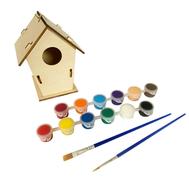 Crafts for Kids Ages 4-8 Wooden Arts 2pack DIY Bird House Kit and Paint  Bird House (Includes Paints & Brushes) Wooden Arts for Girls - China Bird  House and Wooden Arts price