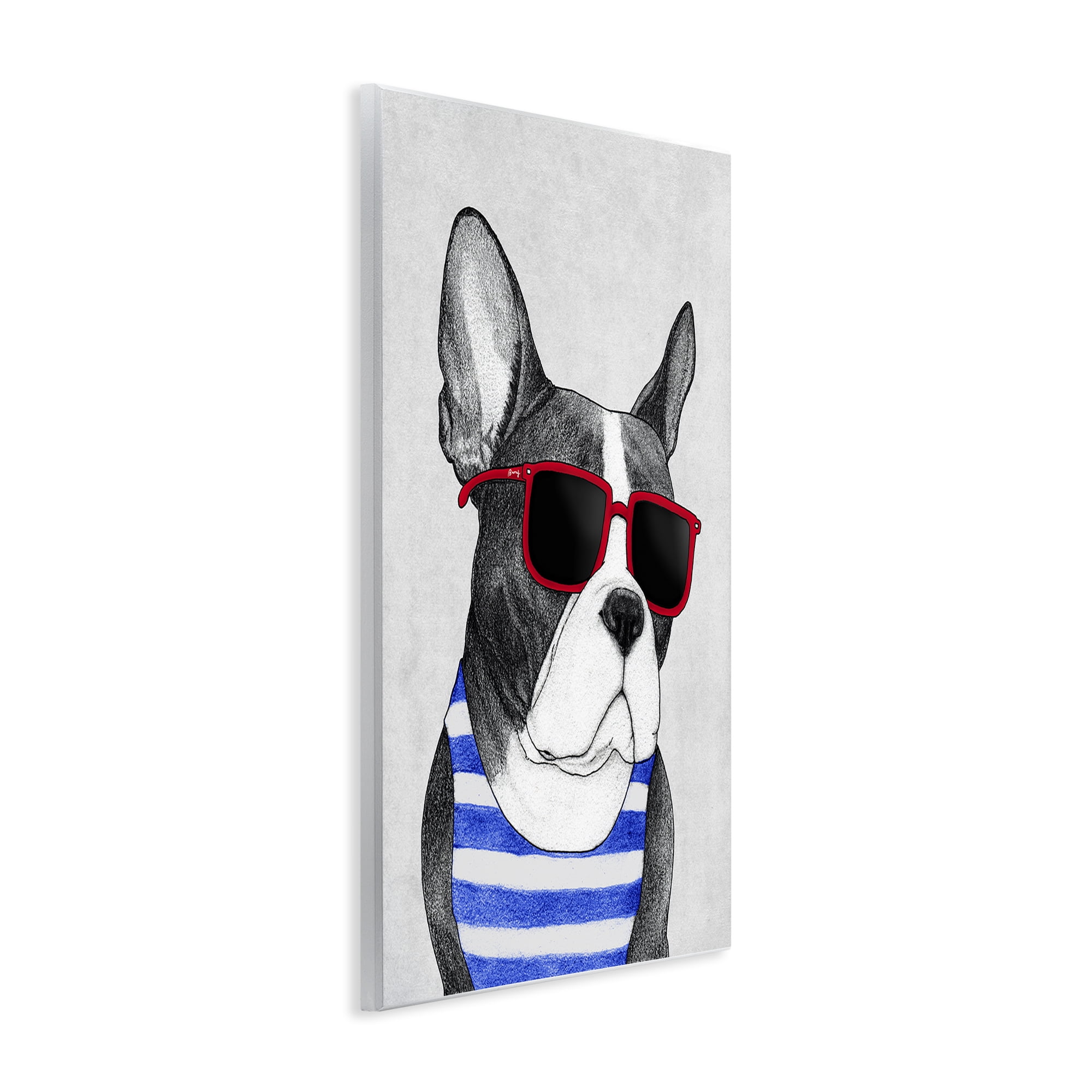 Stupell Industries Frenchie Summer Style Wall Plaque Art, design by Barruff