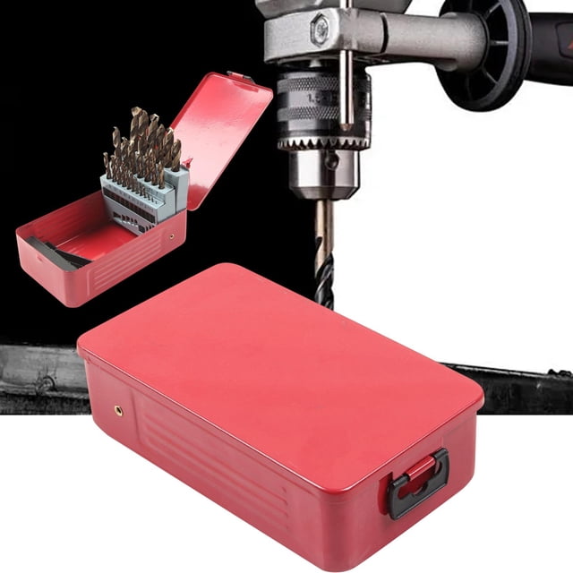 Organizador de caja de almacenamiento indexado Organizador de contenedor doméstico Caso de índice de broca vacío 18.7cmx9.8cmx5cm