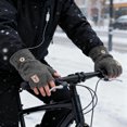 thumbnail image 3 of Hearth & Gear Heating With USB Connection Thermal Wear For Cold Weather Half Finger Flip Design Thick Velvet For Insulation Versatile Heated Hand Gear For Outdoors Desk Pedal Bike Steppers for, 3 of 3