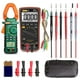 thumbnail image 1 of Multímetro digital de rango automático y pinza amperimétrica, con bolsa de almacenamiento, pinzas de cocodrilo para batería, cable de prueba, 1 of 5