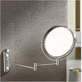 thumbnail image 2 of Wall-Mounted Makeup Mirror 10X Magnified Wall-Mounted 8-inch Vanity Mirror Double-Sided Folding Mirror, 2 of 7