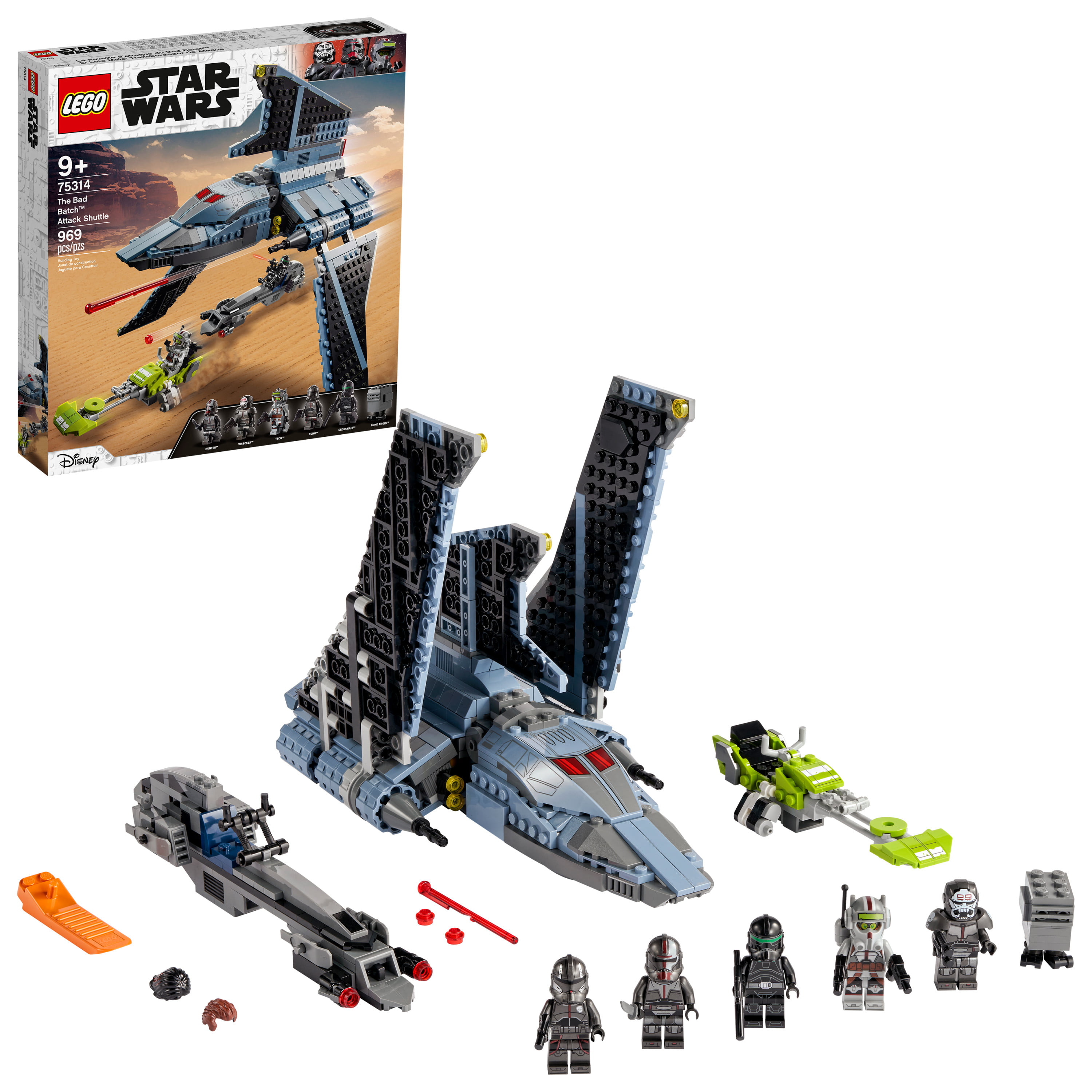 Star Wars Black Fits 104 Minifigs LEGO Minifigure Display Frame Case Large