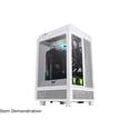 thumbnail image 4 of Thermaltake Tower 100 Snow Edition CA-1R3-00S6WN-00 White Steel / Tempered Glass Mini Tower Computer Case, 4 of 5