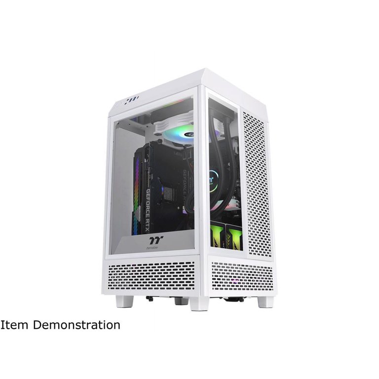 Thermaltake Tower 100 Snow Edition Tempered Glass Type-C (USB 3.1 Gen 2)  Mini Tower Computer Chassis Supports Mini-ITX, CA-1R3-00S6WN-00