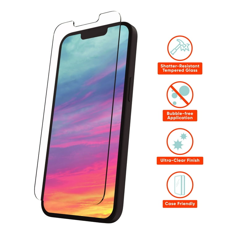 onn. Glass Screen Protector for iPhone 13 Pro Max / iPhone 12 Pro Max 
