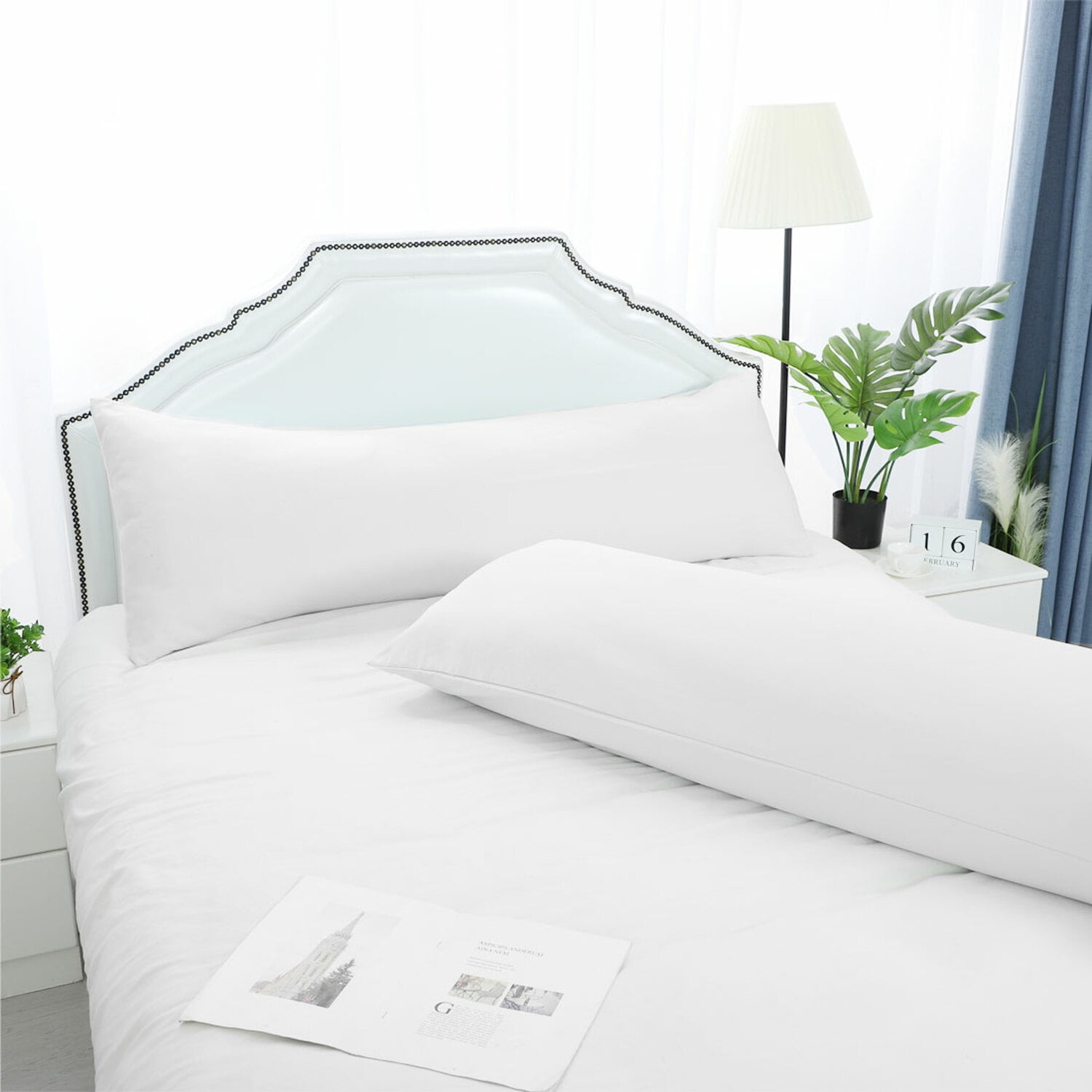 SilkySoft 2 Super Soft Microfiber Pillow Cover for Pillows White 20