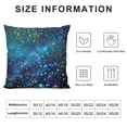 thumbnail image 6 of Acheng Galaxy Blue Stars Burlap Throw Pillow Case Cushion Cover Couch Sofa Decorative Square,&nbsp;Suitable for All Season Pillow Case for Room Bedroom Sofa Chair,2 Pcs White, 6 of 6