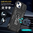 thumbnail image 6 of for iPhone 14 Plus Case with Kickstand with Camera Cover,Military-Grade Protection,Metal Ring Kickstand,Bumper Case for iPhone 14 Plus Case,Black 5-IP14plus-01, 6 of 14