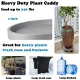 thumbnail image 4 of 3 Pack Plant Caddy with Wheels Rolling Plant Stand with Wheels 13 Inch Plant Dolly Heavy Duty Large Potted Plant Mover with Casters for Indoor and Outdoor, grey, 4 of 7