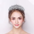 thumbnail image 4 of Women Wedding Crown Rhinestone: Decorative Bridal Crown Princess Tiara for Party, 4 of 5