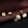 thumbnail image 5 of 24PCS 18K Gold Plated 925 Silver Earring Backs Replacements, Hypoallergenic Earring Backs for Studs, Secure Ear Locking for Stud Earrings Ear Nut for Posts, 6mm, 5 of 14