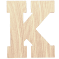 thumbnail image 1 of Krafty Supply - 16" Tall Birch Letter K | 1/4" Birch Plywood |Collegiate|Wooden Letter|Craft Alphabet Initials, 1 of 4