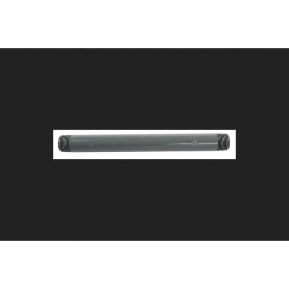 Boquilla de PVC B & K, 1/2 pulgadas x 18 cm, gris Schedule 80