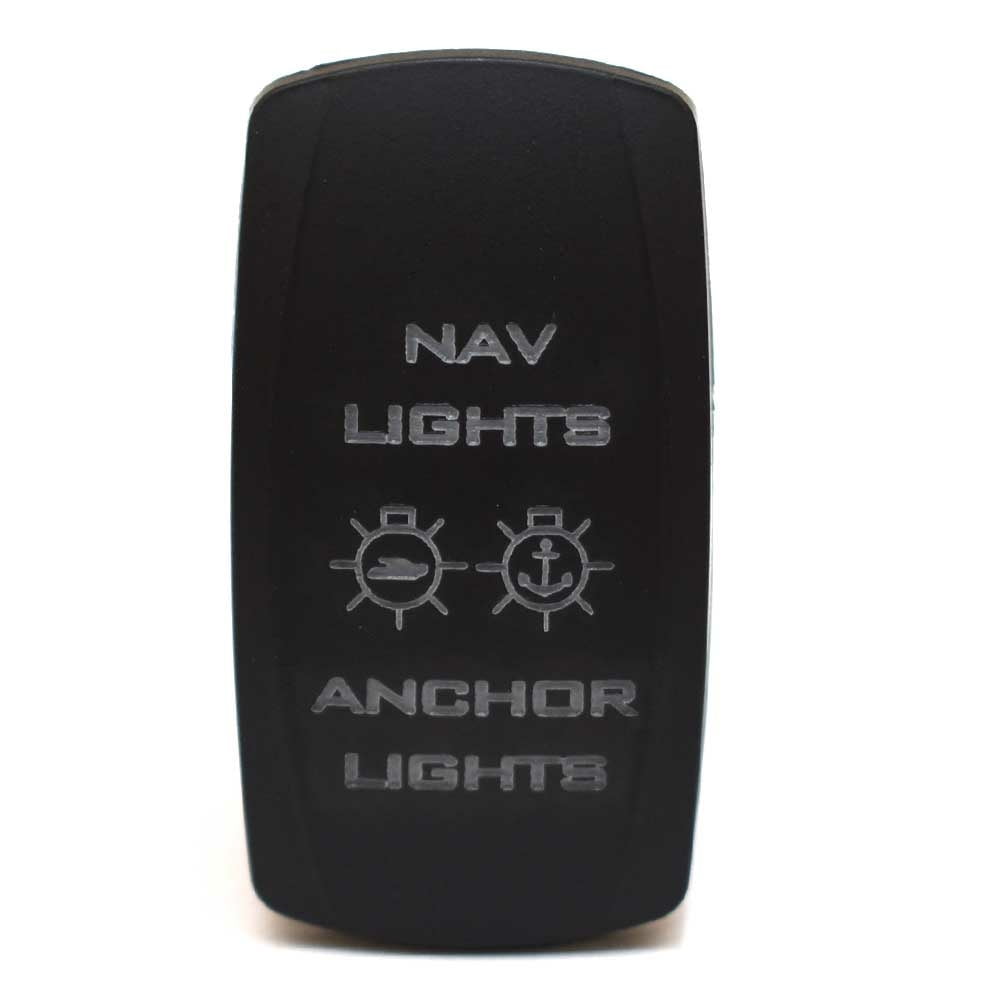 Carling On/Off/On Contura V Boat Rocker Switch | Nav/Anch LTS 10 Spade
