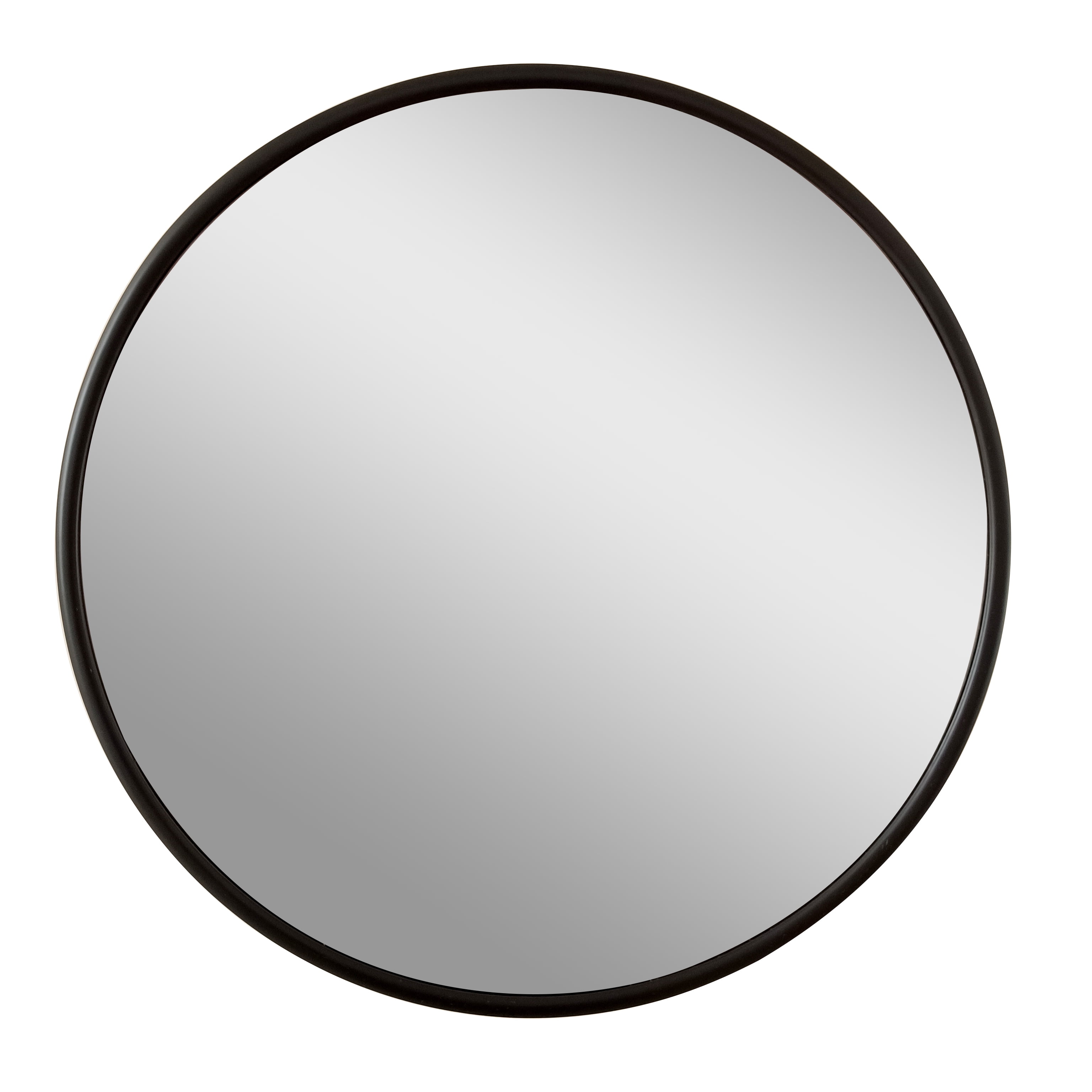 (2 pack) Mainstays 18-Inch Black Round Decorative Wall Mirror for Bathroom or Living Room