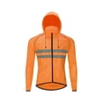 thumbnail image 1 of Soidarity Chaqueta de ciclismo, abrigo para bicicletas, rompevientos con capucha, ropa reflectante a prueba de viento, motocicleta para mujer, manga larga Ciclismo Naranja 4XL/EUR 3XL Soidarity OD032323-15, 1 of 1