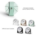 thumbnail image 4 of Analog Alarm Clock, Silent Non-Ticking Quartz Movement, Battery-Operated with Snooze & On-Demand Light, Easy to Set Gentle Wake Bedside Desk Clock, Ideal for Home, Travel, Office, 4 of 7