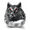 Red, variant on Men's Wolf Head Ring, Stainless Steel Gothic Biker Statement Ring, Detailed Fur Texture, US Sizes 7-15, Punk Rock Style, Birthday Gift for Him
