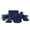 Blue, variant on 10 Strawberry Street Nova Square 30 Piece Stoneware Dinnerware Set - Matte Black