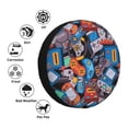 thumbnail image 6 of LNWH Variety Cartoon Handle Art Pattern Waterproof Spare Tire Cover, Universal Spare Tire Wheel Covers 17 inch, 6 of 8