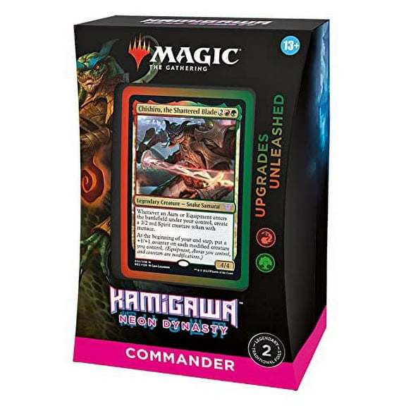 Magic: The Gathering Kamigawa: Neon Dynasty Commander Deck – Upgrades Unleashed (Red-Green)