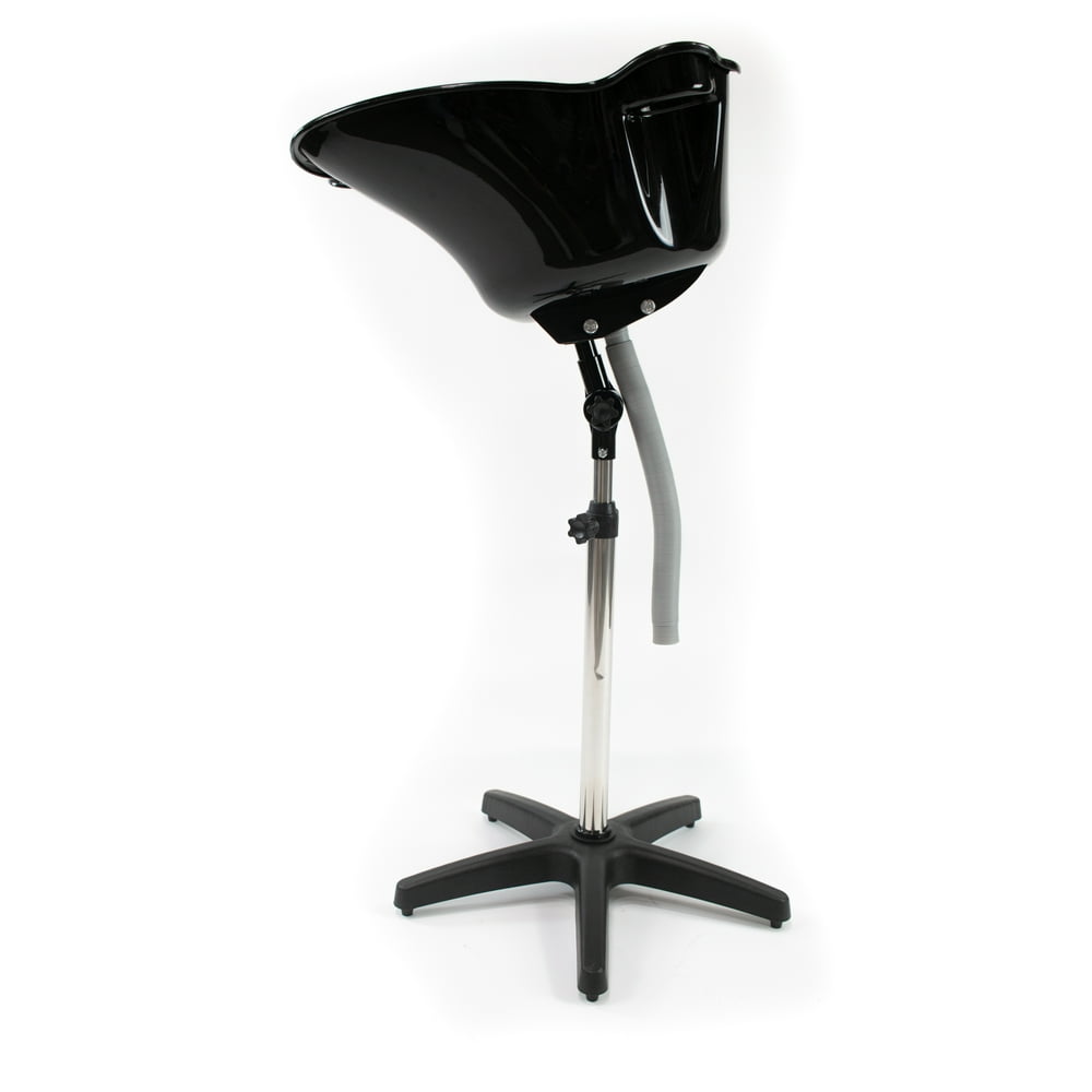 LINA Portable Shampoo Bowl with Adjustable Height, Rolling Salon Basin