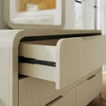 thumbnail image 3 of Roundhill Furniture Tavari 6-PC Queen Bedroom Set in Light Gray, 3 of 15