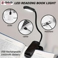 thumbnail image 3 of Q&Q BASICS LED Reading Book Light With Flexible Clip USB Rechargeable Lamps For Reader Work, 3 of 9