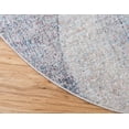 thumbnail image 6 of Unique Loom Rainbow Collection Area Rug - Reflective (6' 1" Round Blue Gray/Beige), 6 of 7