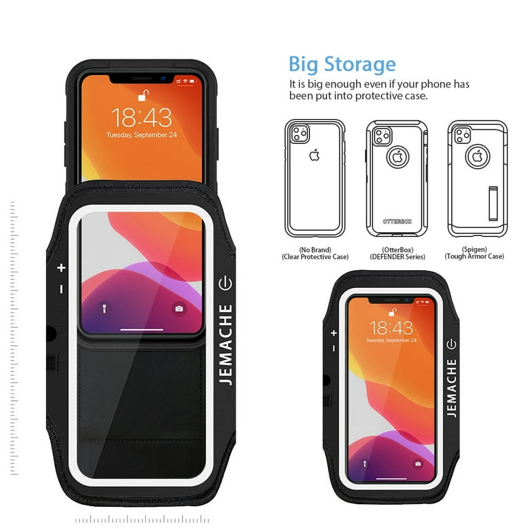 iPhone 16 15 Pro Max Plus Armband, JEMACHE Gym Sport Workout