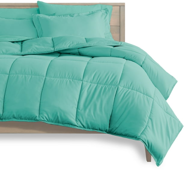 Bare Home 5 Piece Bed In A Bag Twin Comforter Set Turquoise Sheet Set Turquoise Walmart Com Walmart Com