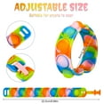 thumbnail image 6 of Abaima 20 Pcs Popper Bracelet, Tie Dye Push Pop Fidget Toy, Durable Adjustable Popper Party Favors, Silicone Stress Relief Play Bracelet for Kids, Girls, Adult, ADHD ADD, 6 of 7