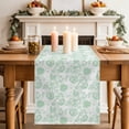 thumbnail image 1 of Table Runners 72 Inches Long Dress Scarves, Green Floral Cute Farmhouse Kitchen/Dining Table Decor Table Runner, Coffee Tablerunners, Summer Cozy Botanical 13x72 Inch, 1 of 8
