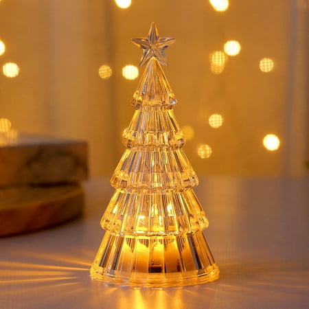 

Teissuly Christmas Decorations Lighting Christmas Tree Decoration Desktop Decoration Led Electronic Candle Lamp Night Light