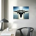 thumbnail image 4 of Nawypu Military Jet Flight Flying F-14 Tomcat Fighter Airplane Plane Aircraft Navy Aviation Defense USA Poster Art Canvas Print Wall Decor Room Living Room Bathroom Kitchen Decor Gift, 4 of 6