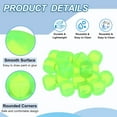 thumbnail image 3 of 16 mm Clear Acrylic Dice Blank, 20 Pcs Standard Game Dice Rounded Corner Blank Dice for Board Games Teaching, Fruit Green, 3 of 7