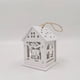 thumbnail image 5 of Adornos navideños Fiudx Cabaña de madera pintada de blanco 7 cm, 5 of 7