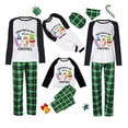 thumbnail image 4 of Pijamas familiares navideños a juego, conjuntos de pijamas verdes, My Gnomies, en julio, 4 of 4