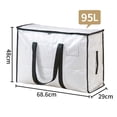 thumbnail image 3 of Bolsa de Empaque para Mudanzas PP de Gran Capacidad de Mano de 2PCS 72L/88L/95L, 3 of 10